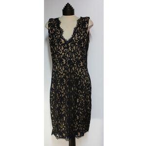 ✨offerTADASHI SHOJI ~ Embroidered lace Black dress